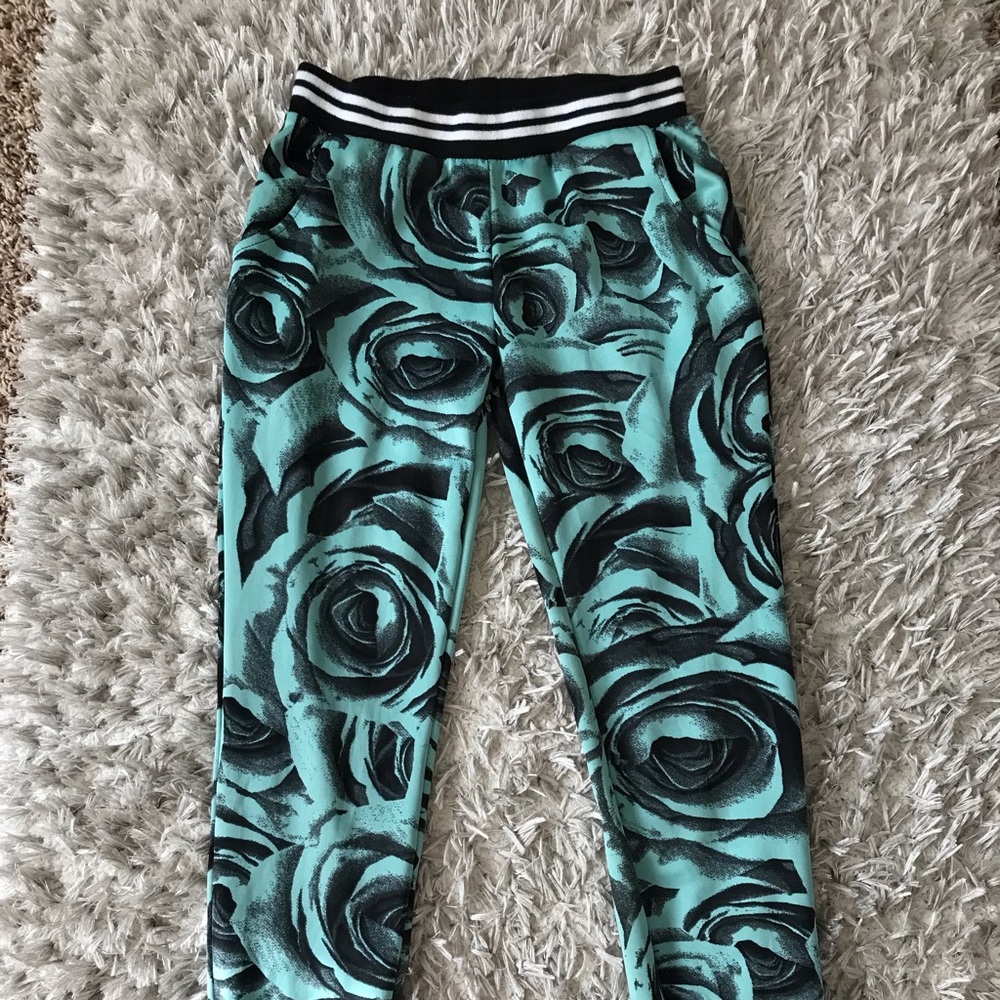 Floral Print Jogger Pants